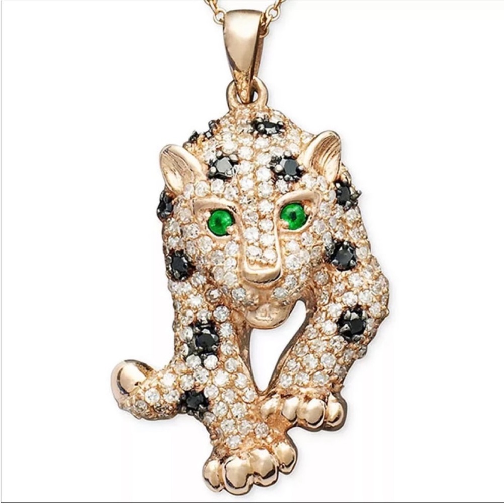 Leopard Rhinestone Necklace